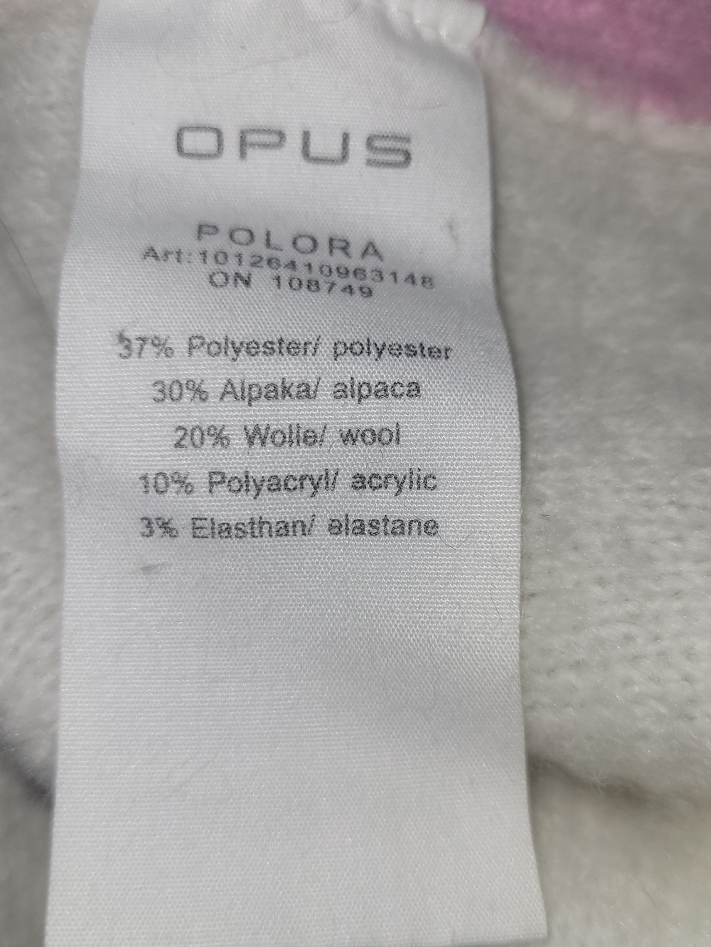 Opus Polora Angora Wool Blend Knit Colorblock Sweater Size 38 EU - Picture 8 of 8